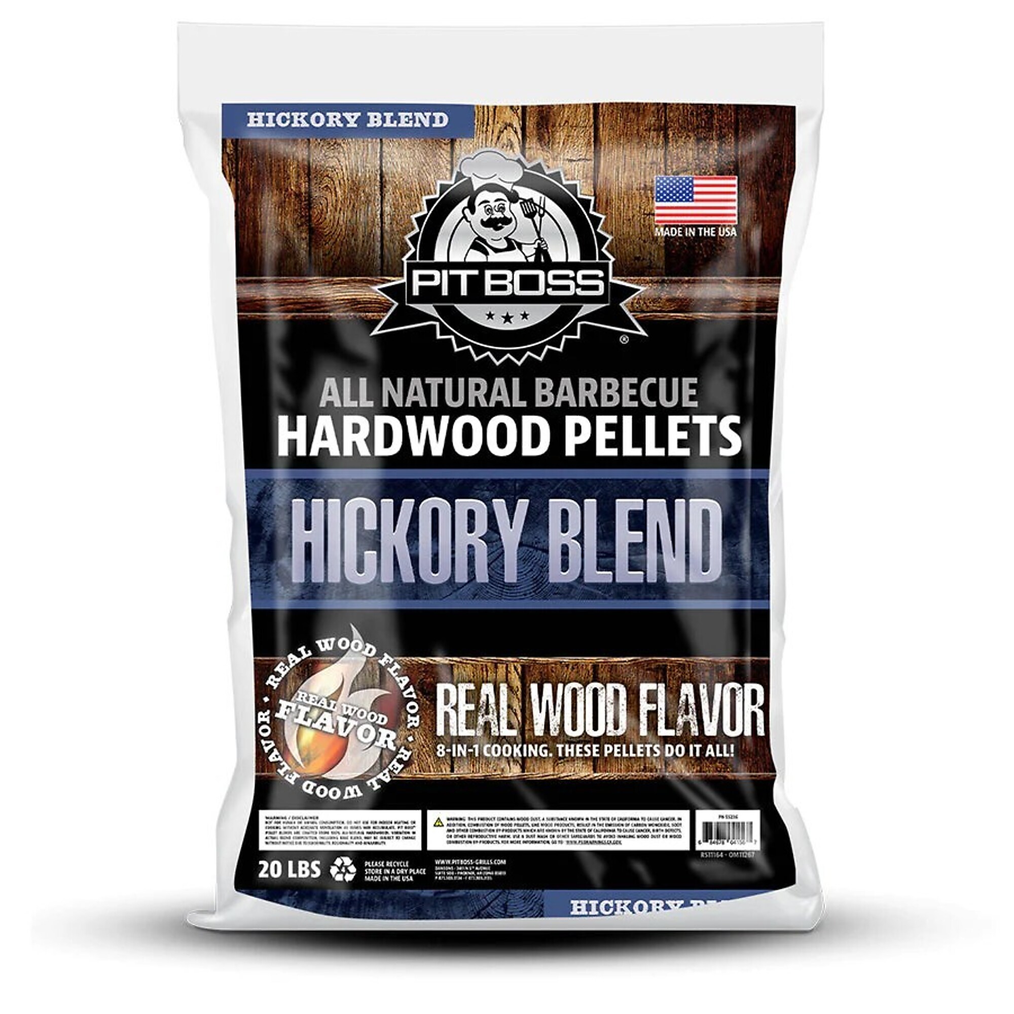 Pit Boss Hickory Blend Pellets, 20 Lbs., Model# 55236